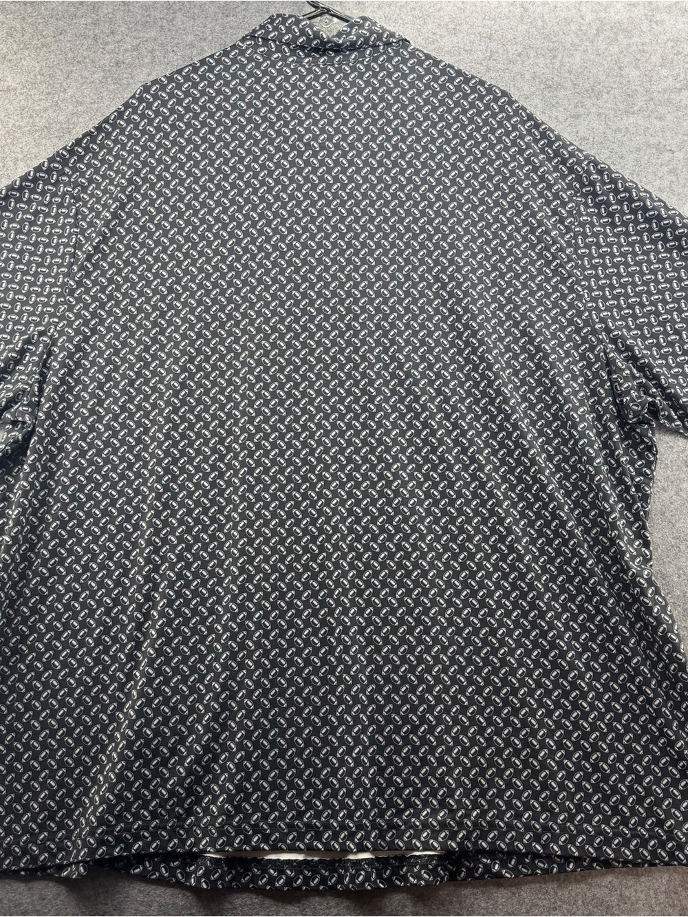 Roundtree and Yorke Performance Men's 2XB FOOTBALL Print Polo Shirt Stretch Golf - Picture 6 of 10